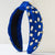 Women's Casual Vacation Classic Style Water Droplets Knot Alloy Inlay Glass Hair Band