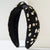 Women's Casual Vacation Classic Style Water Droplets Knot Alloy Inlay Glass Hair Band