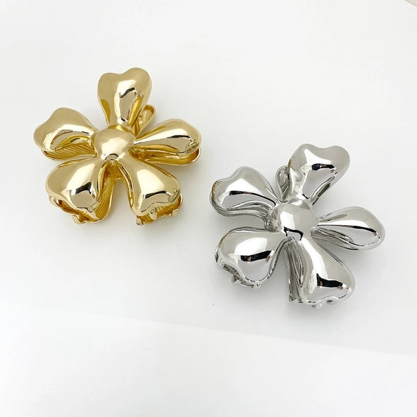 Women's Casual Vintage Style Flower Alloy Hair Claws