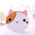 Women's Cat Plush Zipper Coin Purses