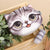 Women's Cat Polyester Ornament Zipper Kids Wallets