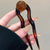 Women's Chinoiserie Lady U Shape Arylic Hairpin