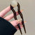 Women's Chinoiserie Lady U Shape Arylic Hairpin