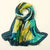 Women's Chinoiserie Paisley Satin Silk Scarf