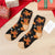 Women's Christmas Cartoon Polyester Jacquard Crew Socks A Pair