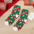 Women's Christmas Cartoon Polyester Jacquard Crew Socks A Pair