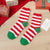 Women's Christmas Cartoon Polyester Jacquard Crew Socks A Pair