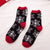 Women's Christmas Cartoon Polyester Jacquard Crew Socks A Pair