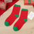 Women's Christmas Cartoon Polyester Jacquard Crew Socks A Pair