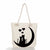 Women's Classic Style Cat Canvas Shopping Bags