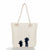 Women's Classic Style Cat Canvas Shopping Bags