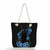 Women's Classic Style Cat Canvas Shopping Bags