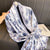 Women's Classic Style Flower Satin Printing Scarf