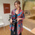 Women's Classic Style Flower Satin Printing Scarf