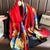 Women's Classic Style Flower Satin Printing Scarf