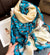 Women's Classic Style Flower Satin Printing Scarf