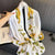 Women's Classic Style Flower Satin Printing Scarf