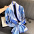 Women's Classic Style Flower Satin Printing Scarf