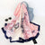 Women's Classic Style Flower Satin Printing Scarf