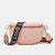 Women's Classic Style Letter Lingge Pu Leather Waist Bags