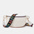 Women's Classic Style Letter Lingge Pu Leather Waist Bags