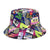 Women's Classic Style Printing Printing Flat Eaves Bucket Hat