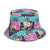 Women's Classic Style Printing Printing Flat Eaves Bucket Hat