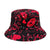 Women's Classic Style Printing Printing Flat Eaves Bucket Hat