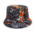 Women's Classic Style Printing Printing Flat Eaves Bucket Hat