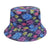 Women's Classic Style Printing Printing Flat Eaves Bucket Hat