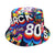 Women's Classic Style Printing Printing Flat Eaves Bucket Hat