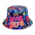 Women's Classic Style Printing Printing Flat Eaves Bucket Hat