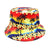 Women's Classic Style Printing Printing Flat Eaves Bucket Hat