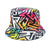 Women's Classic Style Printing Printing Flat Eaves Bucket Hat