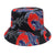 Women's Classic Style Printing Printing Flat Eaves Bucket Hat