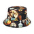 Women's Classic Style Printing Printing Flat Eaves Bucket Hat