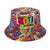 Women's Classic Style Printing Printing Flat Eaves Bucket Hat