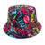 Women's Classic Style Printing Printing Flat Eaves Bucket Hat