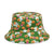 Women's Classic Style Printing Printing Flat Eaves Bucket Hat