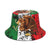 Women's Classic Style Printing Printing Flat Eaves Bucket Hat