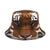 Women's Classic Style Printing Printing Flat Eaves Bucket Hat