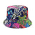 Women's Classic Style Printing Printing Flat Eaves Bucket Hat