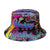 Women's Classic Style Printing Printing Flat Eaves Bucket Hat