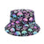 Women's Classic Style Printing Printing Flat Eaves Bucket Hat