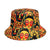 Women's Classic Style Printing Printing Flat Eaves Bucket Hat