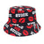 Women's Classic Style Printing Printing Flat Eaves Bucket Hat