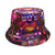 Women's Classic Style Printing Printing Flat Eaves Bucket Hat