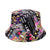 Women's Classic Style Printing Printing Flat Eaves Bucket Hat