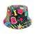 Women's Classic Style Printing Printing Flat Eaves Bucket Hat