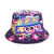 Women's Classic Style Printing Printing Flat Eaves Bucket Hat